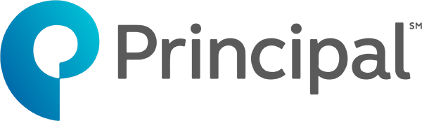 Logo of Principal Financial Group with a stylized blue letter 'P' and gray text 'Principal' marked with 'SM.