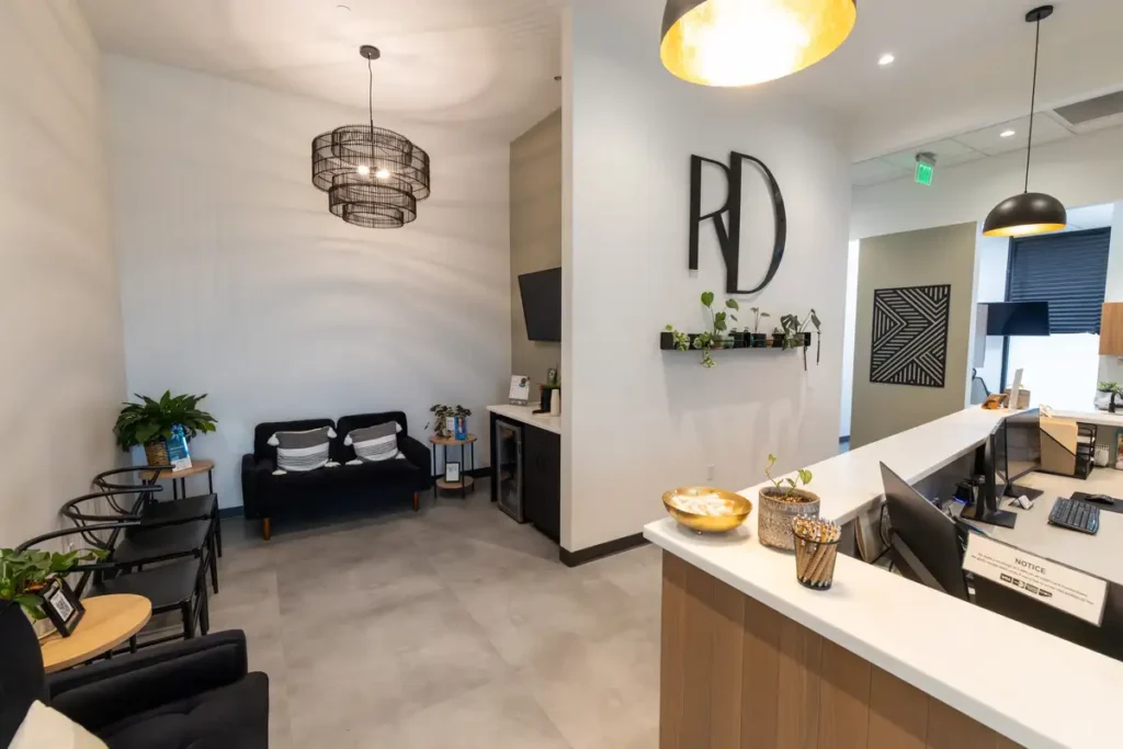 Rooted Dentistry Front Desk Area Dental Office in Black Diamond WA